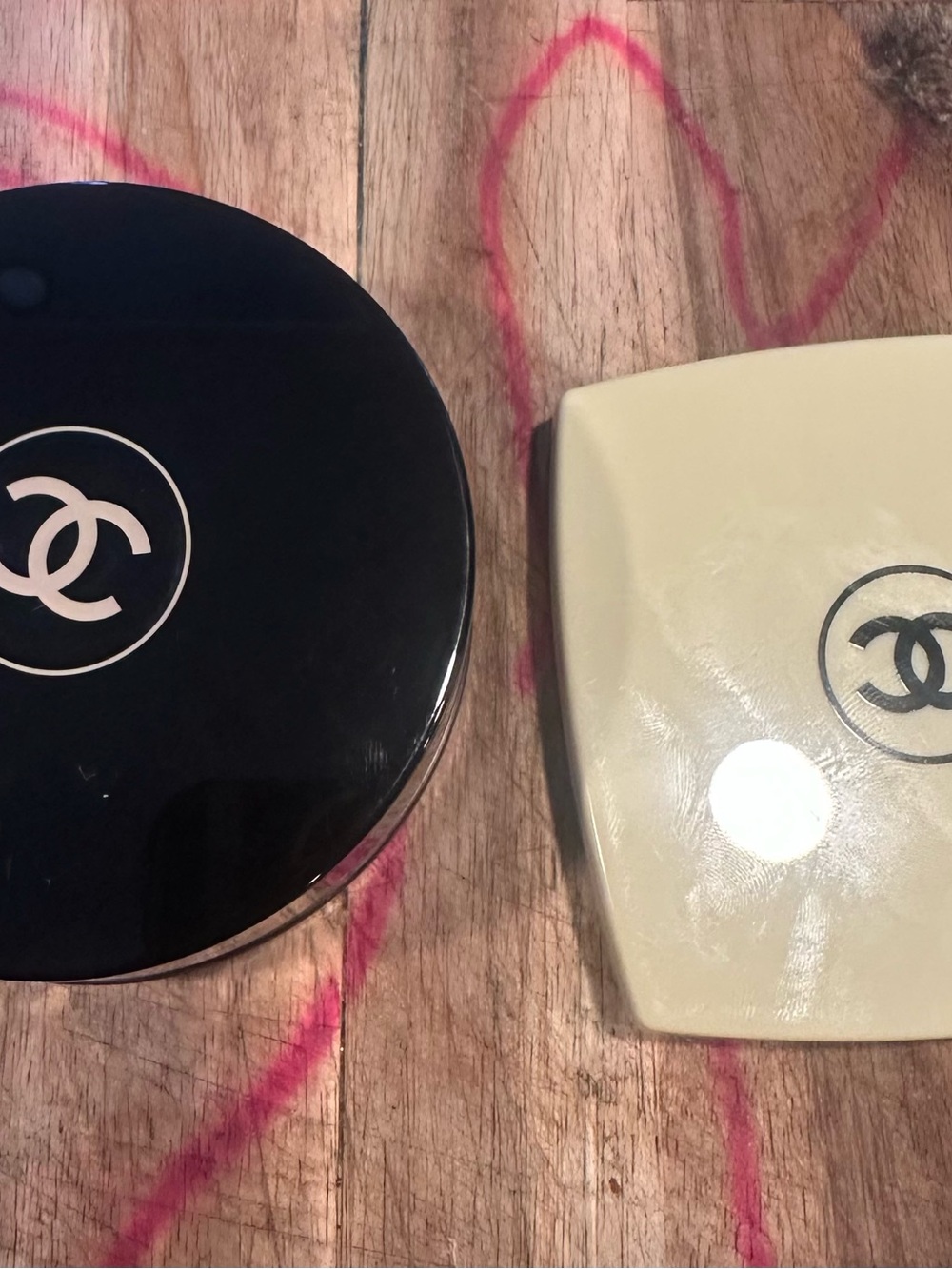 Chanel bronzer and compact mirror